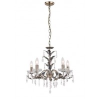 Lexi Lighting-Michelle Chandelier – Antique Brass / Cream Brushed Gold